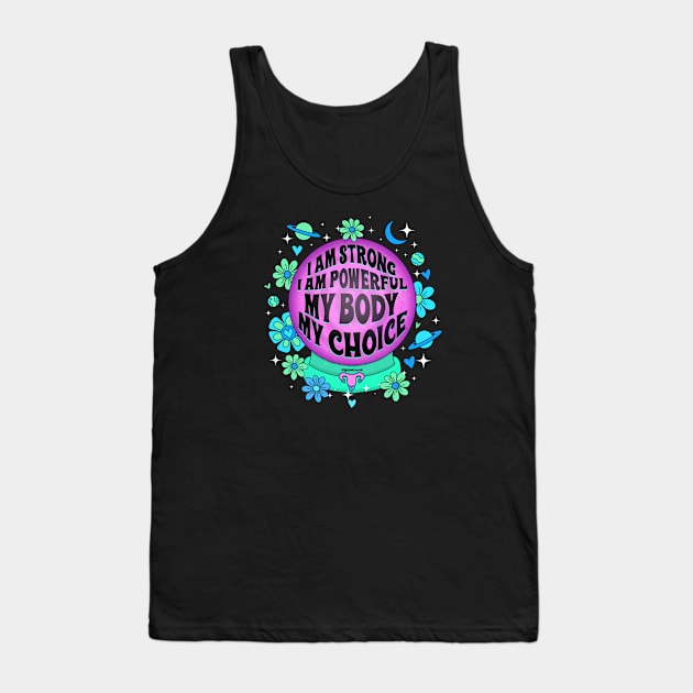 I am Strong Tank Top by Kelsie Cosmic